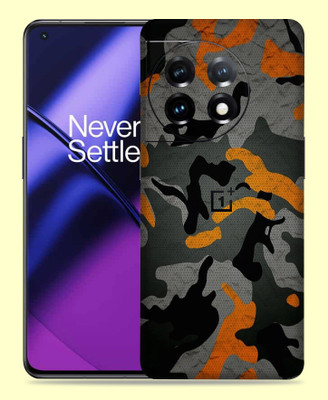 WeCre8 Skin's Oneplus 11R 5G Mobile Skin(Orange Camo Multicolor Mobile Skin)