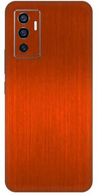 Vcare GadGets Y75 Orange Brushed Back Side Premium Mobile Skin(Orange Brushed)