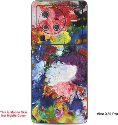 VYBE The Smart Choice Vivo X80 Pro Art Embossed Mobile Skin(Donkey Brown 15)