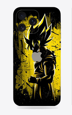 SkinoMania Apple i phone 15 pro Mobile Skin(Goku-Yellow Multicolor Mobile Skin)