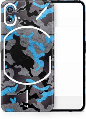 Flipkart SmartBuy nothing phone 1 mobile skin ultra matte finish camouflage bluea757 Mobile Skin(Multicolor)