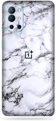 TJ CREATION OnePlus 9R, 1+9R Mobile Skin(Ultra Super White Marble Skin With High Matte Finish.)