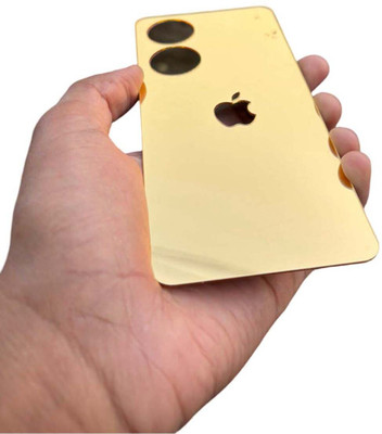 TWUAOP OPPO A78 5G MOBILE SKIN ACRYLIC SHEET MIRROR BACK PANNEL APPLE LOGO Mobile Skin(Gold)