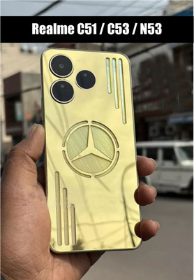 CoverbyDj Gold - Merc -Realme C51 / Realme C53 / Narzo N53 Back Panel Mobile Skin(Gold)