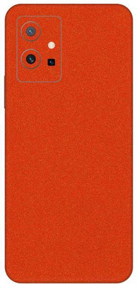 Vcare GadGets Glitter Orange vivo Y75 5G Mobile Skin(Glitter Orange)
