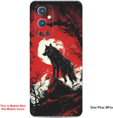 VYBE The Smart Choice One Plus 9 Pro Wolf Embossed Mobile Skin(Persian Red 26)