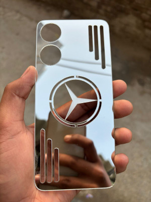 TWUAOP OPPO A78 5G MIRROR BACK PANNEL ACRYLIC SHEET Mobile Skin(Silver)