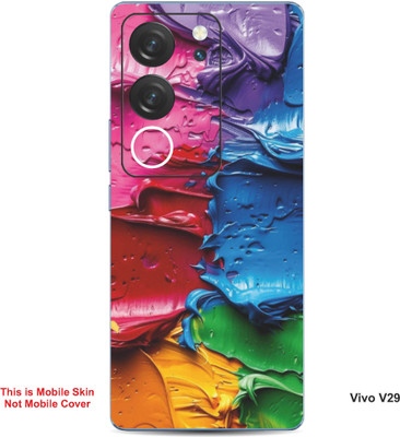 VYBE The Smart Choice Vivo V29 Art Embossed Mobile Skin(Burnt Umber 7)