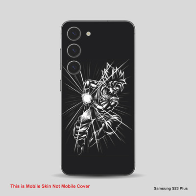 VYBE The Smart Choice Samsung S23 Plus Goku Mobile Skin Mobile Skin(Black & White B49)