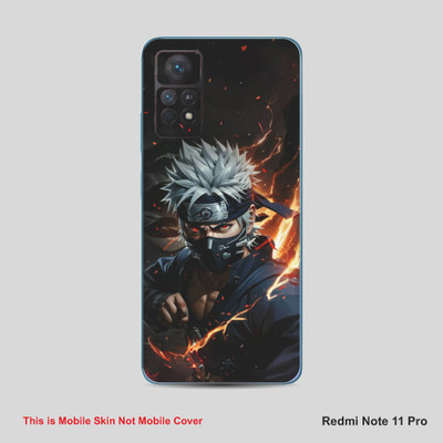 VYBE The Smart Choice Redmi Note 11 Pro Anime Mobile Skin Mobile Skin(Grey & Black B37)