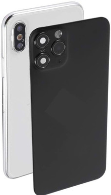 Jagsun X/XSto12Pro_11Pro converter Back Full Screen Protector with Apple logo Mobile Skin(Black)