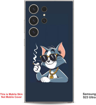 VYBE The Smart Choice Samsung S23 Ultra Tom Embossed Mobile Skin(Dark Blue Grey 13)