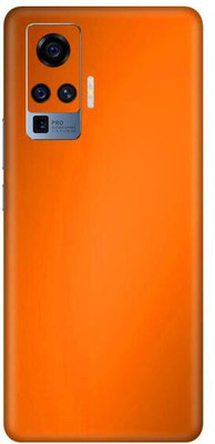Vcare GadGets Vivo X50 Pro Mobile Skin(Metallic Orange Shining)