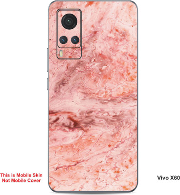 VYBE The Smart Choice Vivo X60 Abstract Embossed Mobile Skin(Beauty Bush 10)