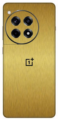 Vcare GadGets Brushed Gold OnePlus 12 R 5G With Logo Mobile Skin(Brushed Gold)