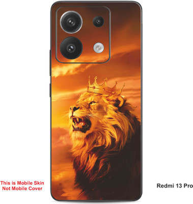 VYBE The Smart Choice Redmi 13 Pro Lion Embossed Mobile Skin(Brownish Orange 8)