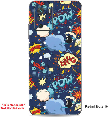 VYBE The Smart Choice Redmi Note 10 Pow Embossed Mobile Skin(Glacier Blue A1)