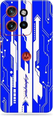 WeCre8 Skin's Motorola Edge 50 Neo Premium Vinyl Mobile Skin (Multicolor) Mobile Skin(Blue-Cyberpunk)