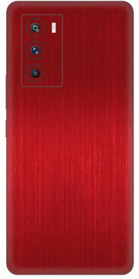 Vcare GadGets Dark Red Brushed vivo i QOO 9 SE 5G Mobile Skin(Dark Red Brushed)