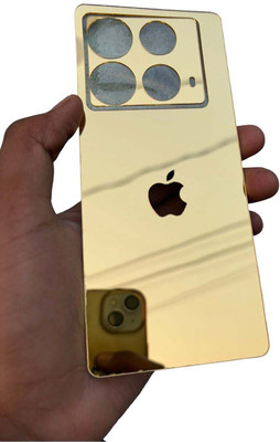 TWUAOP INFINIX NOTE 40 5G MOBILE SKIN MIRROR BACK PANNEL ACRYLIC SHEET Mobile Skin(Gold)