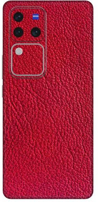 Vcare GadGets Leather Red V30 Pro 5G Mobile Skin(Leather Red)