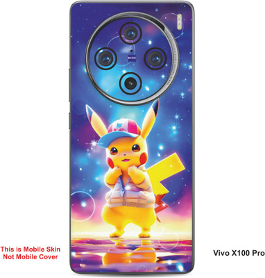 VYBE The Smart Choice Vivo X100 Pro Pikachu Embossed Mobile Skin(Butterfly Blue B16)