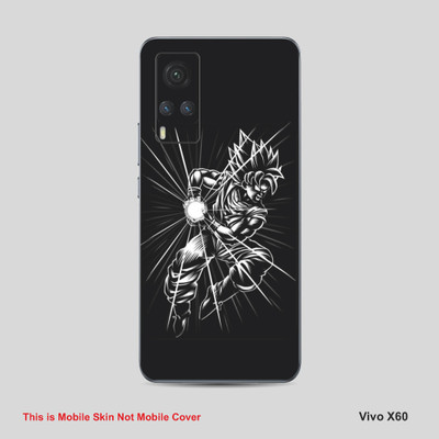 VYBE The Smart Choice Vivo 60X Goku Mobile Skin Mobile Skin(Black & White 12)