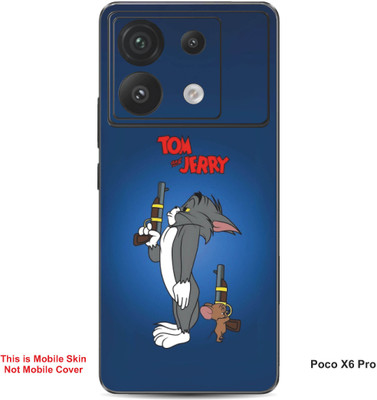 VYBE The Smart Choice Poco X6 Pro Tom & Jerry Embossed Mobile Skin(Fun Blue A4)