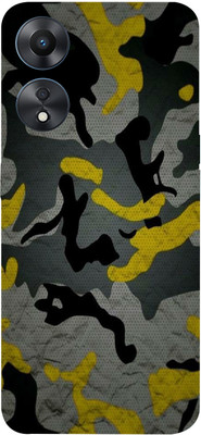 BugguSkin OPPO A78 5G Mobile Skin(Ultra Super Camouflage Military Yellow Skin With High Matte Finish.)