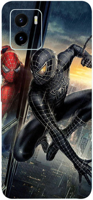 BUGGU VIVO Y15C Mobile Skin(Black Spiderman Skin With High Matte Finish.)