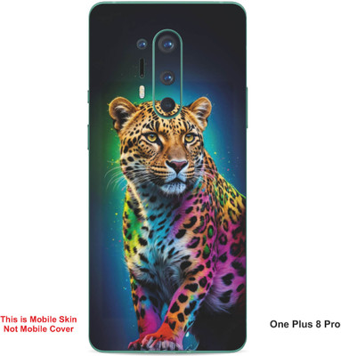 VYBE The Smart Choice One Plus 8 Pro Leopard Embossed Mobile Skin(Dirty Blue 24)