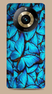 SkinoMania Realme 11 Pro Plus 5G Mobile Skin(butterfly-blue Multicolor Mobile Skin)