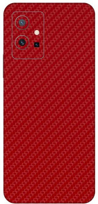 Vcare GadGets Fiber Carbon Red vivo Y75 5G Mobile Skin(Fiber Carbon Red)