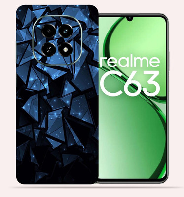 OggyBaba Realme C63 5g Mobile Skin(Blue Poly)