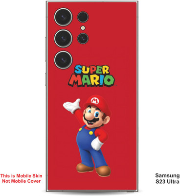 VYBE The Smart Choice Samsung S23 Ultra Super Mario Embossed Mobile Skin(Engine Red 13)