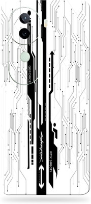 SkinoMania vivo v40e 5g Premium Vinyl Mobile Skin (Multicolor) Mobile Skin(White-CyberPunk)