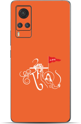VYBE Vivo X60 Shree Ram Mobile Skin Mobile Skin(Burnt Sienna 37)