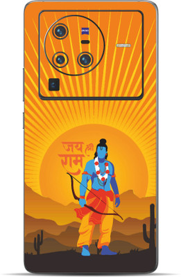 VYBE Vivo X80 Pro Shree Ram Mobile Skin Mobile Skin(Selective Yellow42)