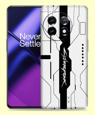 WeCre8 Skin's Oneplus 11R 5G Mobile Skin(Simple White Cyber Multicolor Mobile Skin)