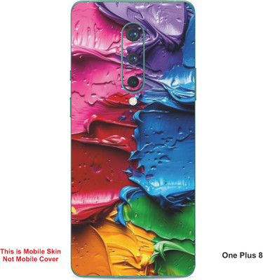 VYBE The Smart Choice One Plus 8 Pattern Embossed Mobile Skin(Rose Madder A2)