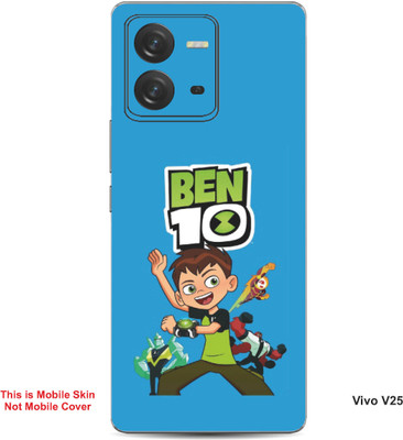 VYBE The Smart Choice Vivo V25 Ben 10 Embossed Mobile Skin(Curious Blue B3)
