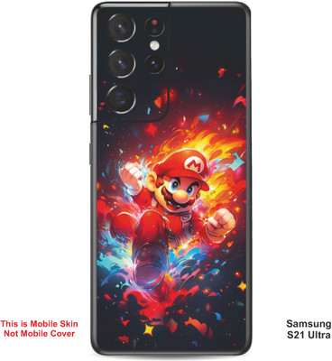 VYBE The Smart Choice Samsung S21 Ultra Super Mario Embossed Mobile Skin(Lava Red 6)