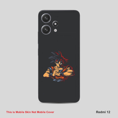 VYBE The Smart Choice Redmi 12 Goku Mobile Skin Mobile Skin(Tealish Black A17)
