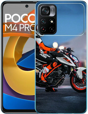 FCS Poco M4 Pro 5G Printed Back skin Mobile Skin(Bike Skin)