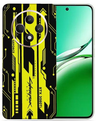 OggyBaba OggyBaba Oppo Reno 12f Mobile Skin(Cyberpunk Yellow Black)