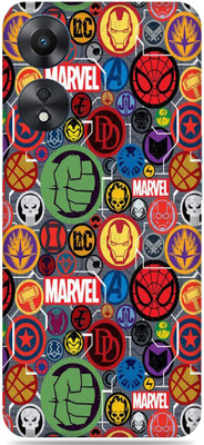 SkinoMania OPPO A78 5G Mobile Skin(Multicolor MArvel-Sticker)