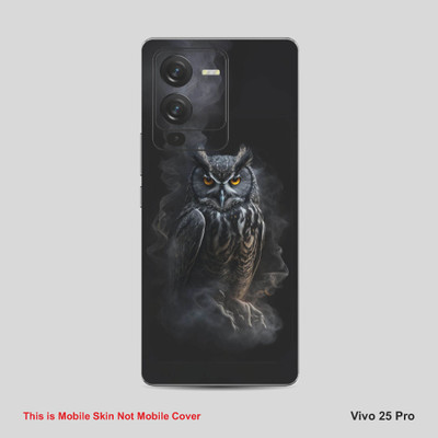 VYBE The Smart Choice Vivo V25 Pro Owl Mobile Skin Mobile Skin(Charcoal Grey A33)