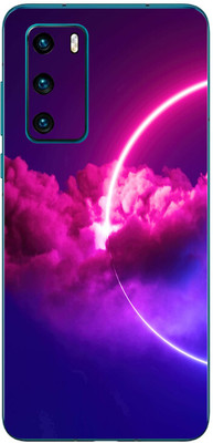 FCS Huawei P40 4G Printed Back skin Mobile Skin(Sky Red)