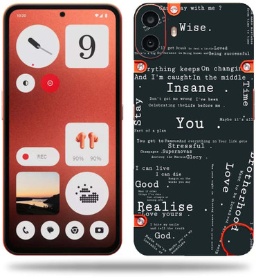 WeCre8 Skin's WeCre8 Skin's Nothing_CMF_Phone_1 Mobile Skin(Words that matter _)