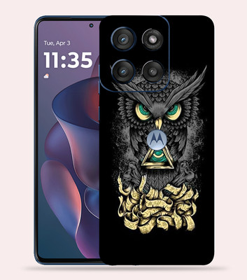 OggyBaba OggyBaba Moto G60 pro 5g Mobile Skin(Black Angry Owl)